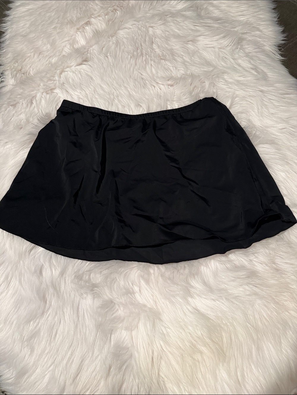 Women's Black Swim Skirt Bikini Bottom